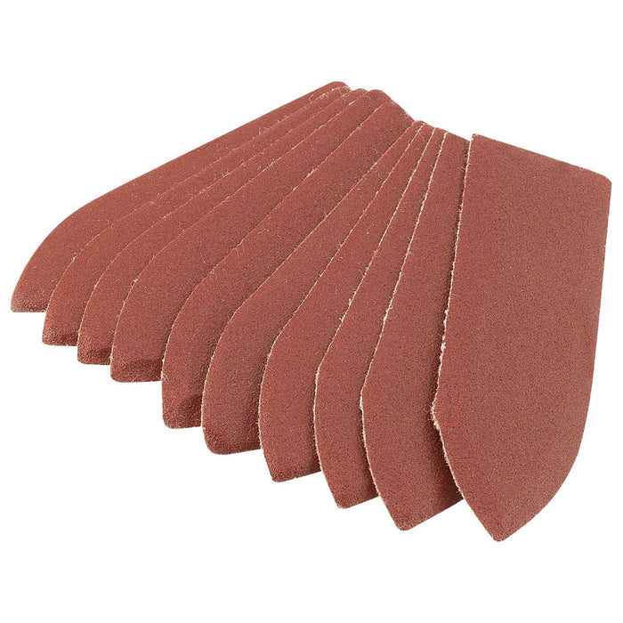 Draper Hook and Loop Finger Sander Sheets, 67 x 67 x 22mm, 240 Grit (Pack of 10) Draper - Town Tools 