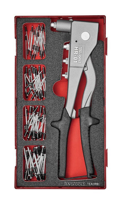 Teng Tools Rivet Gun Set FOAM1 81 Pieces Teng Tools - Town Tools 