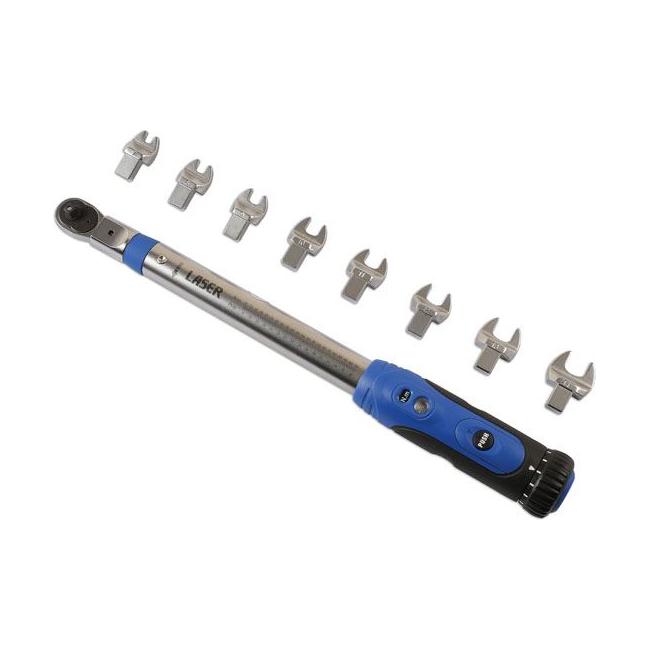 Laser Torque Wrench 1/4"D - 9 Heads 6167 Laser - Town Tools 