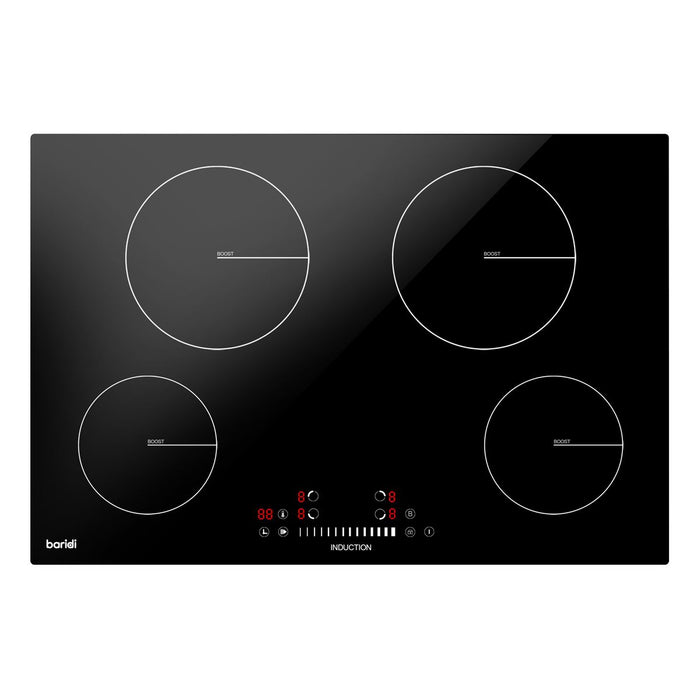 Baridi Integrated Induction Hob with 4 Cooking Zones 77cm 7200W Output Baridi - Town Tools 