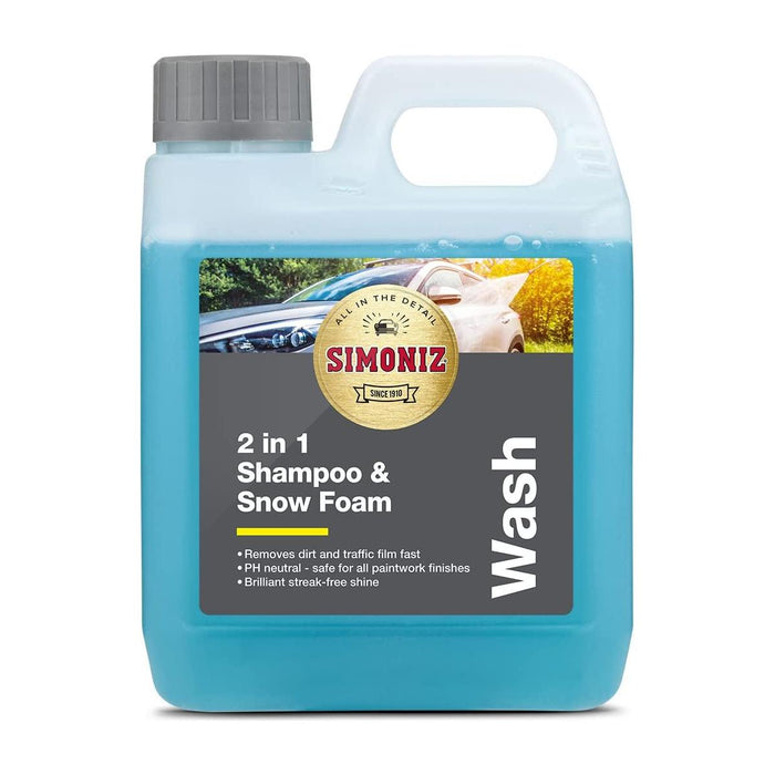 Simoniz 2 in 1 Shampoo & Snow Foam - 1 Litre