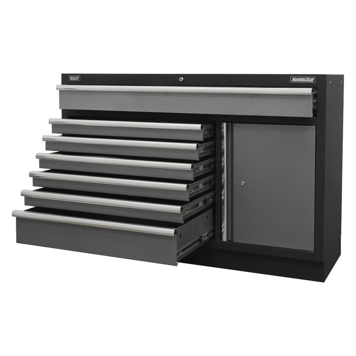 Sealey Modular 7 Drawer Floor Cabinet 1360mm APMS64 Sealey - Town Tools 