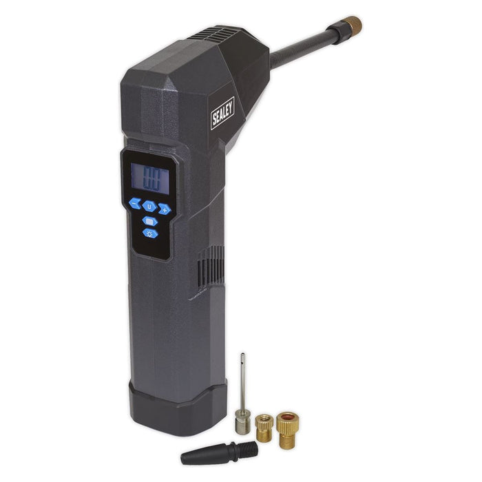 Sealey Compact Rechargeable Tyre Inflator & Power Bank with Worklight CTI120 Sealey - Town Tools 