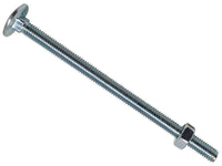 METALMATE Cup Square Hex Bolt & Nut ZP M6 x 100mm Box 25