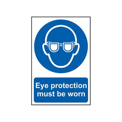Scan Eye Protection Must Be Worn - PVC Sign 200 x 300mm Scan - Town Tools