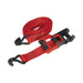 Sealey Ratchet Straps 32mm x 4.9m Polyester Webbing with J-Hooks 1200kg Breaking Sealey - Town Tools 