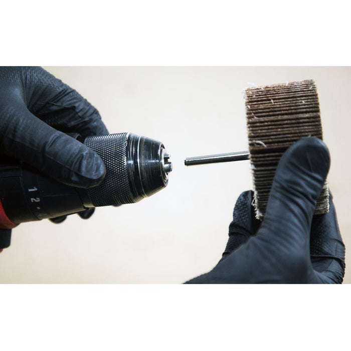 Sealey 80 x 40mm Abrasive Flap Wheel on 6mm Shaft Assorted Grit - Pack of 5 Sealey - Town Tools 