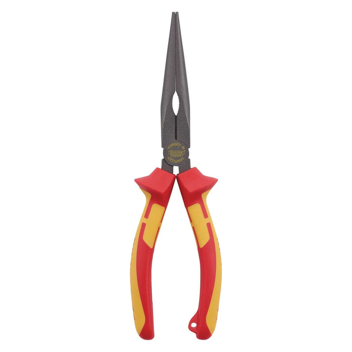 Draper XP1000 VDE Long Nose Pliers, 200mm, Tethered 99068 Draper - Town Tools 