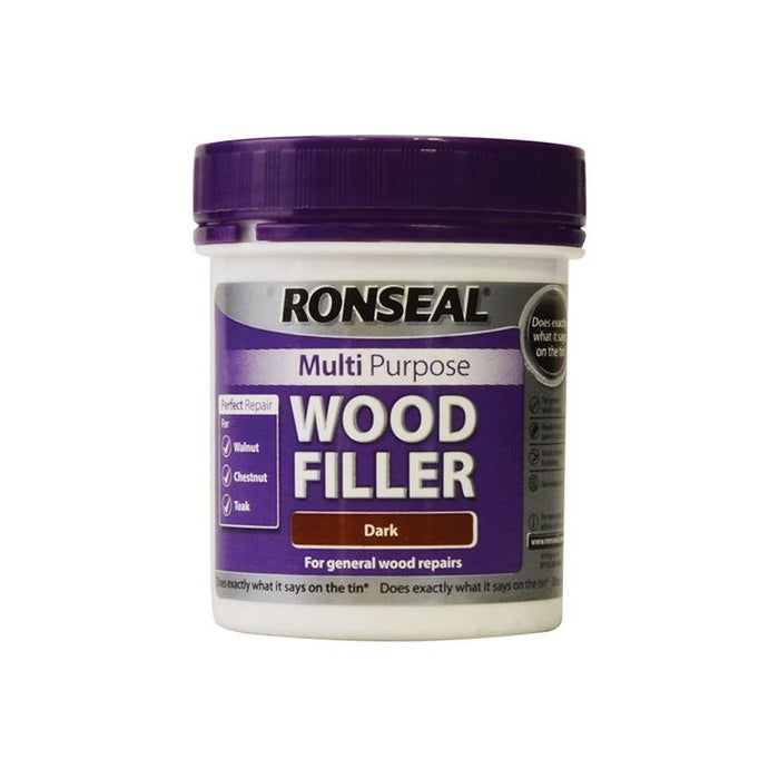 Ronseal Multipurpose Wood Filler Tub Dark 250g Ronseal - Town Tools
