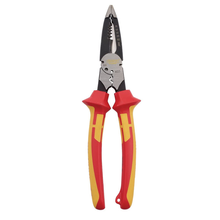 Draper XP1000 VDE Multi-Purpose Pliers, 225mm, Tethered 99059 Draper - Town Tools 