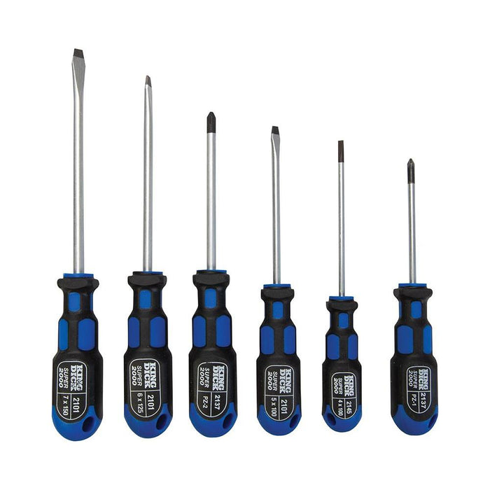 King Dick Screwdriver Set 6pce Slotted / PZ King Dick - Town Tools 