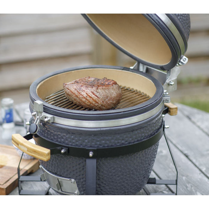 Dellonda Deluxe 16"(40cm) Ceramic Kamado Style BBQ DG158