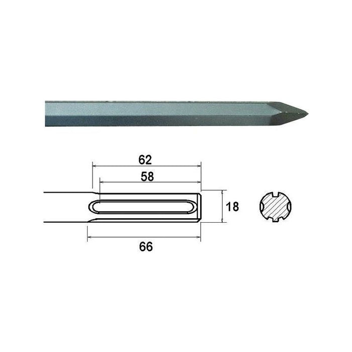 Faithfull SDS Max Point 400mm Faithfull - Town Tools