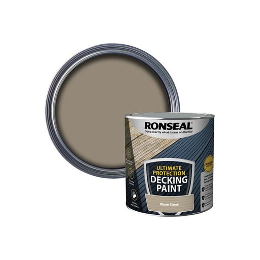 Ronseal Ultimate Protection Decking Paint Warm Stone 2.5 litre Ronseal - Town Tools