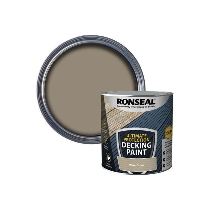 Ronseal Ultimate Protection Decking Paint Warm Stone 2.5 litre Ronseal - Town Tools