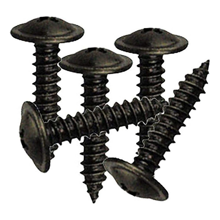 Wot-Nots Screw Self Tap Flanged - 1/2in. & 3/4in. No 10 Black - Pack of 7 Pearl - Town Tools 