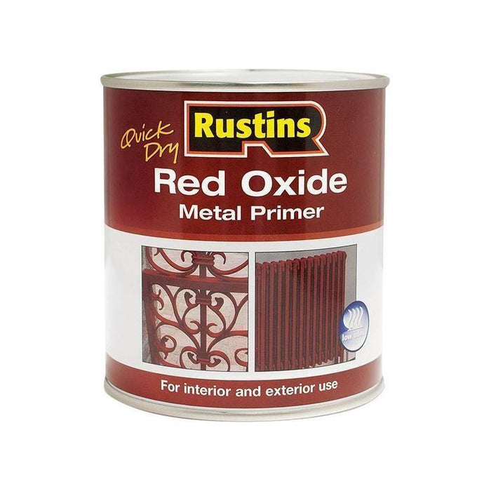 Rustins Quick Dry Red Oxide Metal Primer 1 litre Rustins - Town Tools