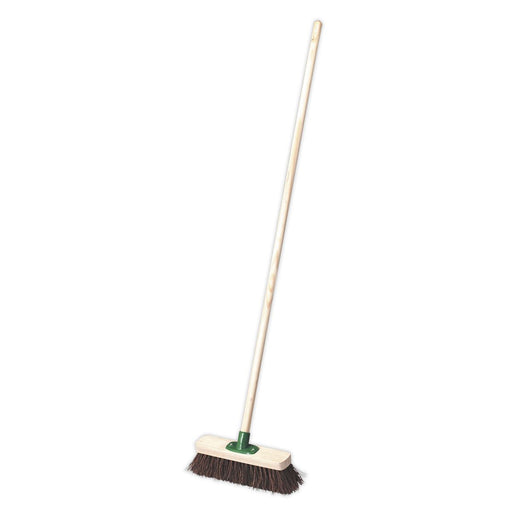 Sealey Stiff/Hard Bristle Broom 12"(300mm) BM12H Sealey - Town Tools 