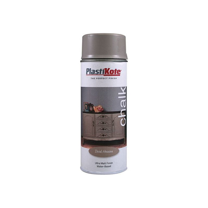 Plastikote Chalk Finish Spray Dark Hessian 400ml PlastiKote - Town Tools