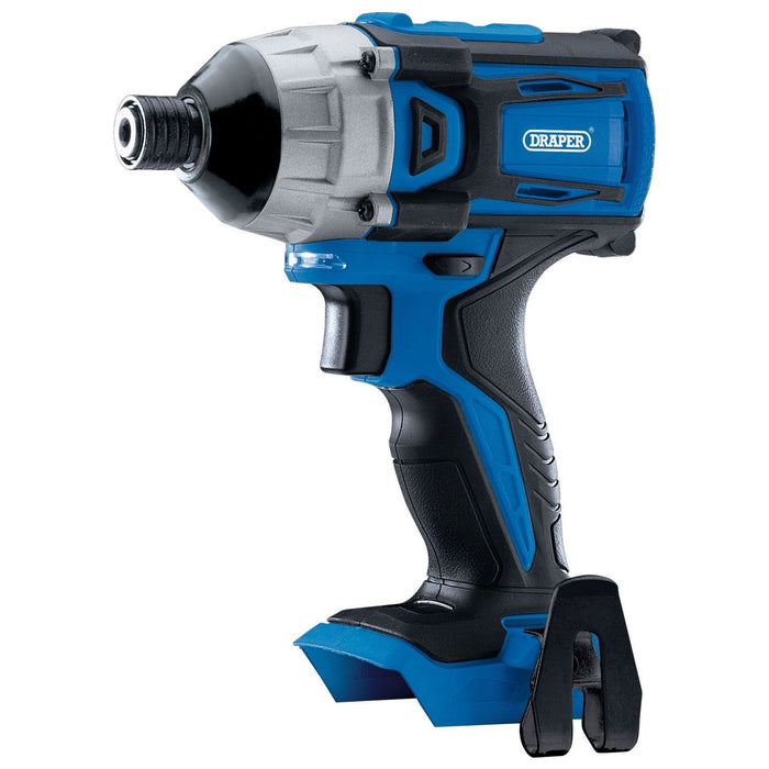 Draper D20 20V Brushless Impact Driver, 1/4" Hex., 180Nm (Sold Bare) 55375 Draper - Town Tools 