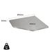 Draper BUNKER Modular Stainless Steel Worktop for Corner Cabinet, 865mm