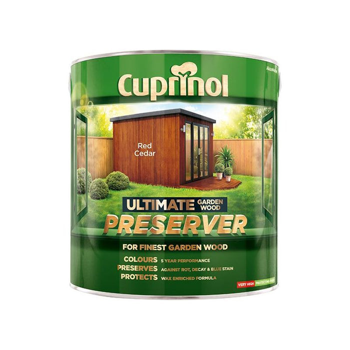 Cuprinol Ultimate Garden Wood Preserver Red Cedar 4 litre Cuprinol - Town Tools