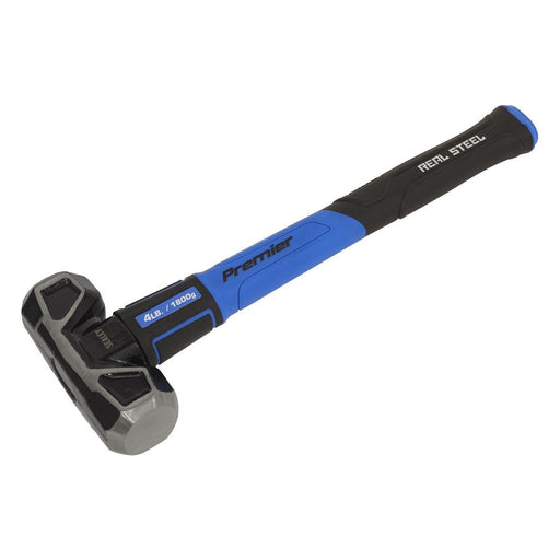 Sealey Sledge Hammer with Fibreglass Shaft 4lb Short Handle SLHG04 Sealey - Town Tools 