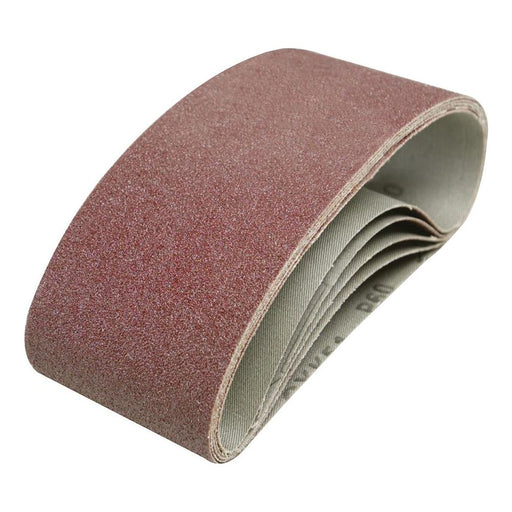 Silverline Sanding Belts 75 x 457mm 5pk 60 Grit Silverline - Town Tools 