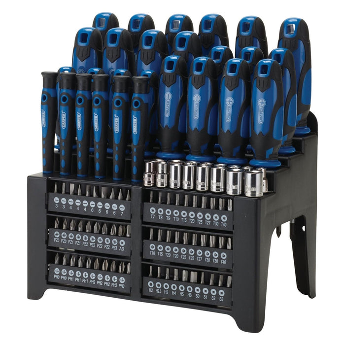 Draper Screwdriver and Bit Set, Blue (103 Piece) 28001 Draper - Town Tools 