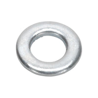 Sealey Flat Washer DIN 125 M5 x 10mm Form A Zinc Pack of 100 FWA510