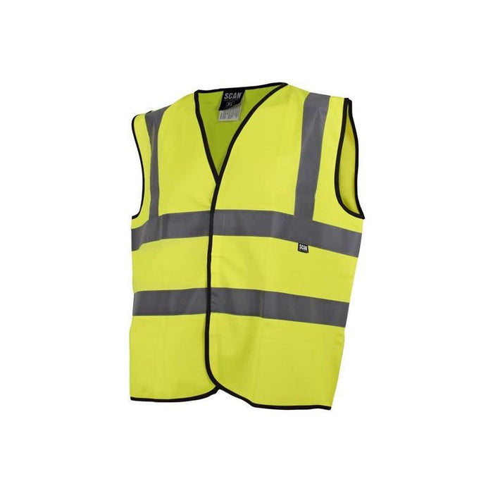 Scan Hi-Vis Waistcoat Yellow - M (41in) Scan - Town Tools