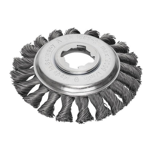 Lessmann X-Lock Steel Knot Bevel Brush 115mm Non Spark Lessmann - Town Tools