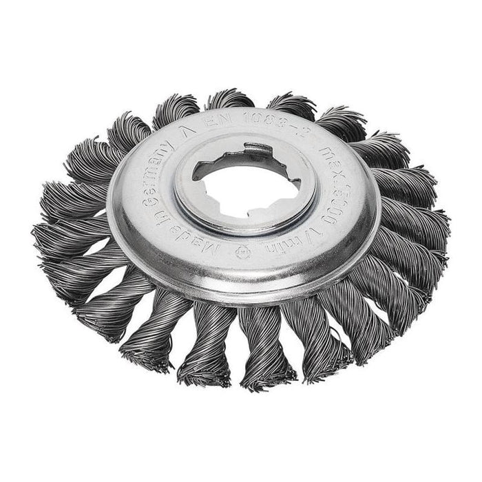 Lessmann X-Lock Steel Knot Bevel Brush 115mm Non Spark Lessmann - Town Tools