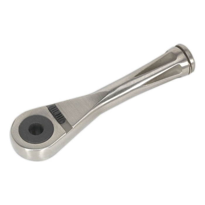 Sealey Bit Driver Ratchet Micro 1/4"Hex Stainless Steel AK6962 Sealey - Town Tools 