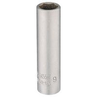Draper Elora Deep Socket, 1/4" Sq. Dr., 9mm 58729