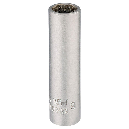 Draper Elora Deep Socket, 1/4" Sq. Dr., 9mm 58729 Draper - Town Tools 