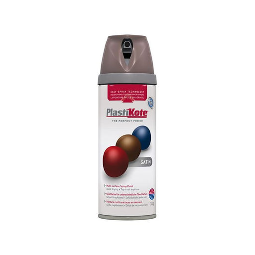 Plastikote Twist & Spray Satin Cappuccino 400ml PlastiKote - Town Tools