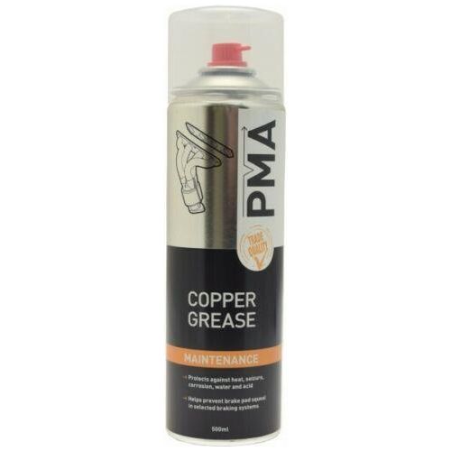 6x PMA Copper Grease High Temperature Aerosol Maintenance Spray 500ml COPGR PMA - Town Tools 