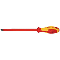 Draper Knipex 98 25 04 VDE Insulated  Pozidriv Screwdriver, PZ4 x 200mm
