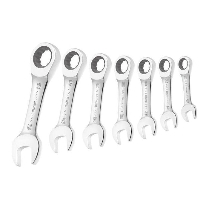 Expert Stubby Ratchet Spanner Set, 7 Piece Expert - Town Tools