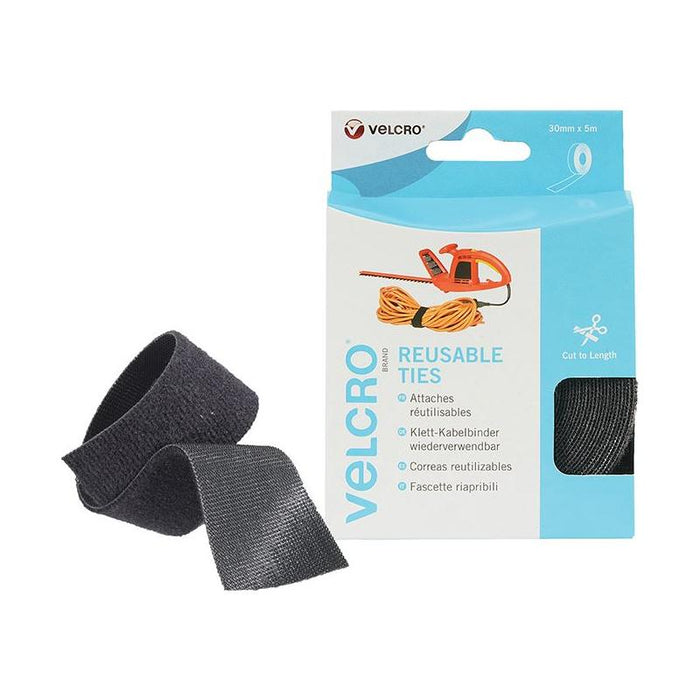 Velcro® Brand VELCRO® Brand ONE-WRAP® Reusable Ties 30mm x 5m Black VELCRO® Brand - Town Tools