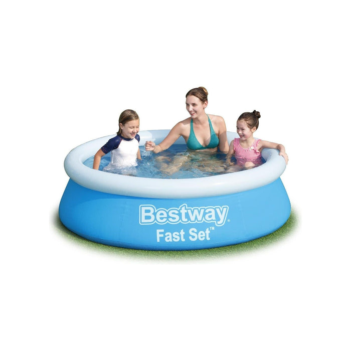 Bestway 6Ft X 20 inch Fast Set Swimming Pool Paddling Water Garden Fun Kids Bestway - Town Tools 