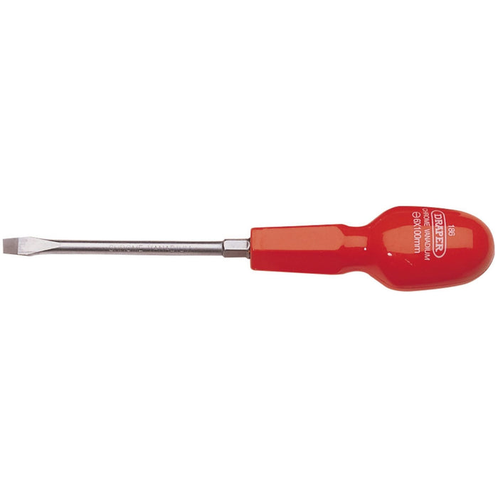 Draper Plain Slot Cabinet Pattern Screwdriver, 6 x 100mm 14080 Draper - Town Tools 