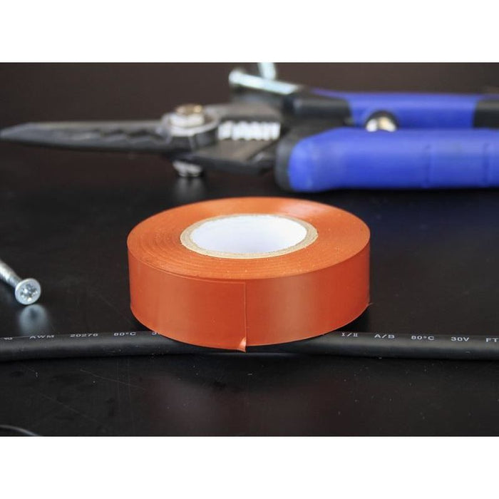 Faithfull PVC Electrical Tape Brown 19mm x 20m Faithfull - Town Tools