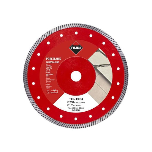 Rubi Tiling Tools TPL 250 EXT Pro Diamond Blade 250mm RUBI TILING TOOLS - Town Tools