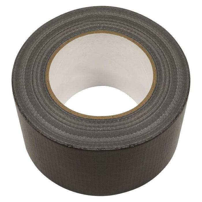 Sealey Duct Tape 75mm x 50m - Black DTB75 Sealey - Town Tools 