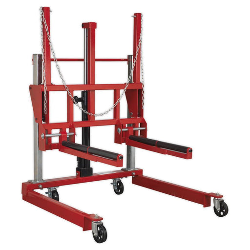 Sealey Wheel Removal Trolley 500kg Adjustable Width W508T Sealey - Town Tools 