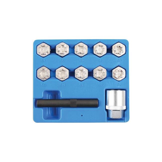 Laser Locking Wheel Nut Key Set 12pc - for Mercedes-Benz 6742 Laser - Town Tools 