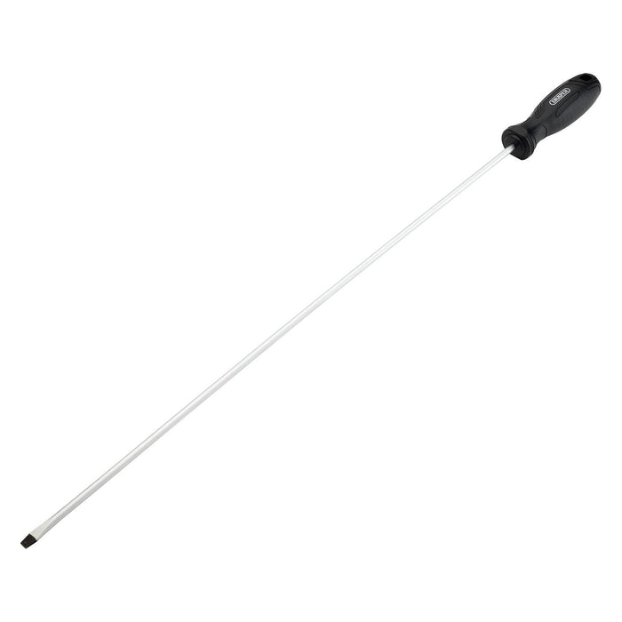 Draper Slotted Hard Grip Screwdriver, 5.5 x 450mm Draper - Town Tools
