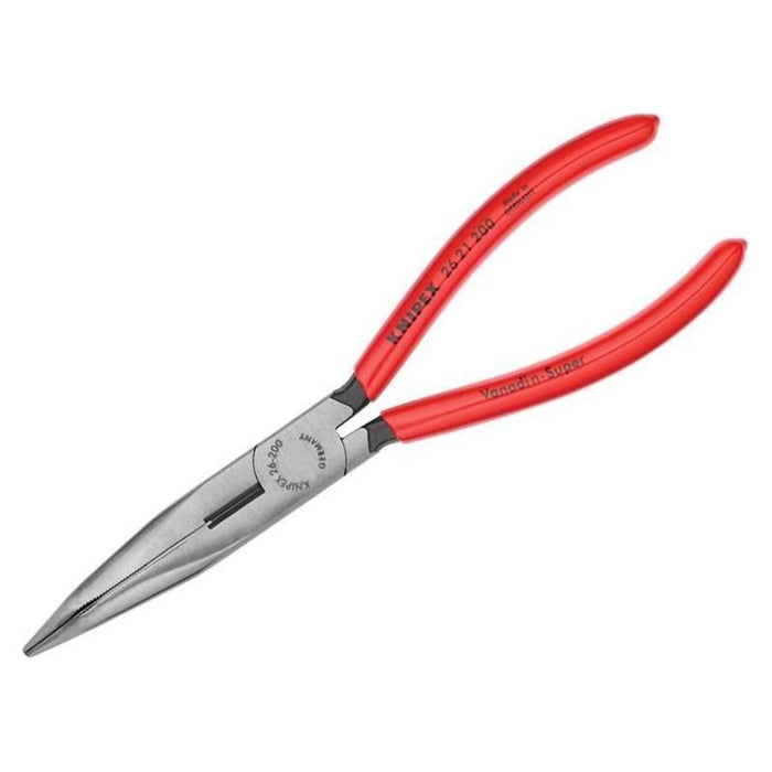Knipex Bent Snipe Nose Side Cutting Pliers PVC Grip 200mm (8in) Knipex - Town Tools